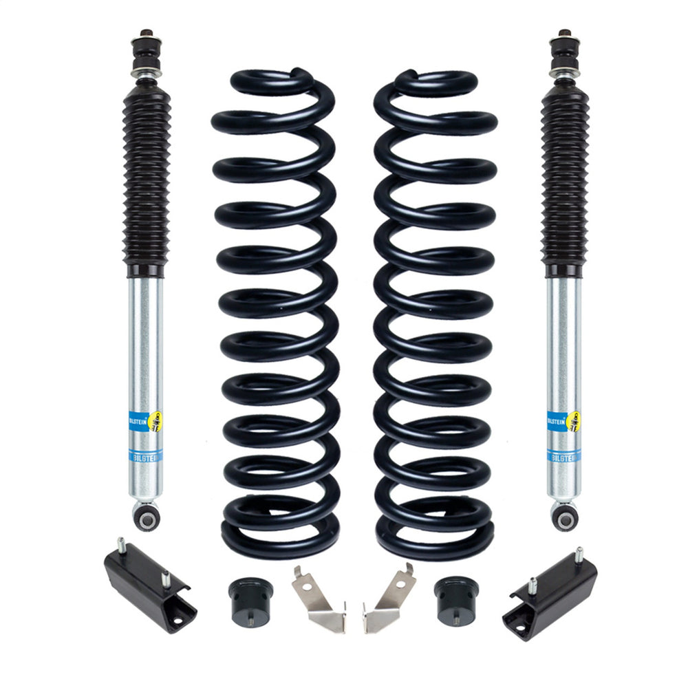 RLS - 2.5 Coil Spring Front Lift Kit with Front Shock Extensions and Front Track Bar Bracket Fits Ford F250 F350 Diesel 2011-2019