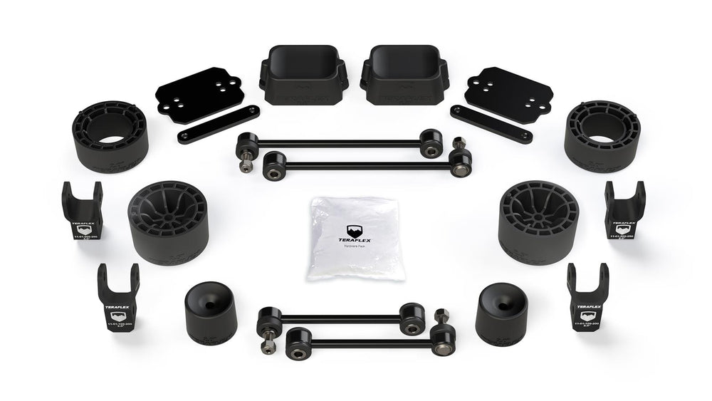 JL 2DR RUBICON: 2.5IN SPACER LIFT KIT W/ SHOCK EXTENSIONS