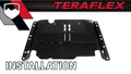 ~(80 lbs. 44X26X4)~ Jeep TJ Belly Up Skid Plate Kit 97-06 Wrangler TJ TeraFlex