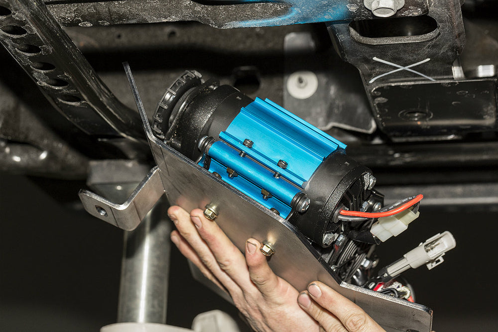 ~(8.3 lbs. 17X13X5)~ ARB complete Skid Plate Mounting Install Kit. This System Contains: HD Bracket Mount/Air Hose/2 ea. 90 Degree Fittings/Hardware and made to work with CKMTA12