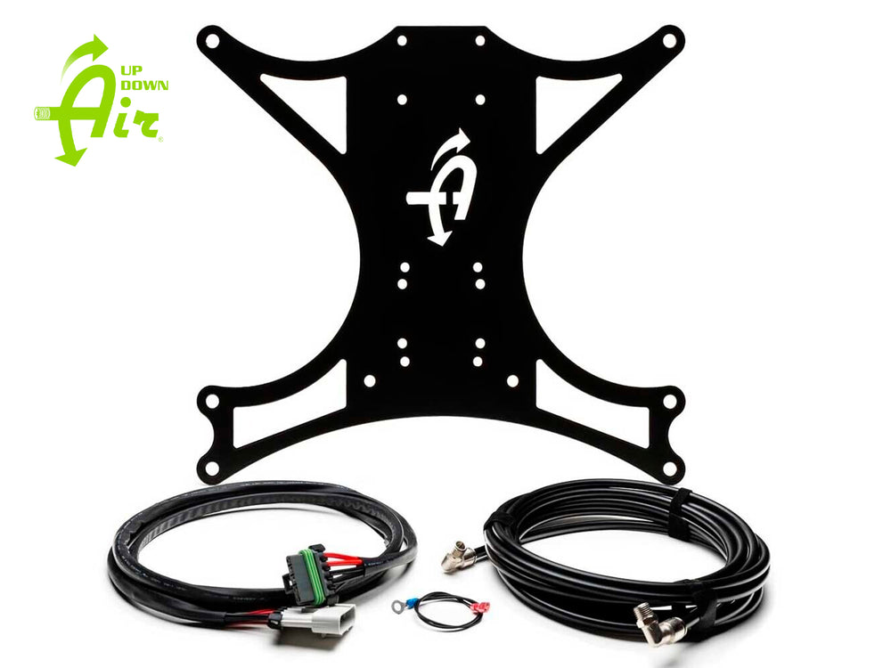 ~(5 lbs. 15X15X5)~ Compressor Mount AND Connection Kit - JK Under Seat for EGOI AND ARB Dual Air Compressor - Black