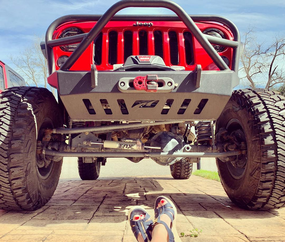 Jeep JK Front Bumper 07-18 Wrangler JK Crusher Series Bare Steel Motobilt