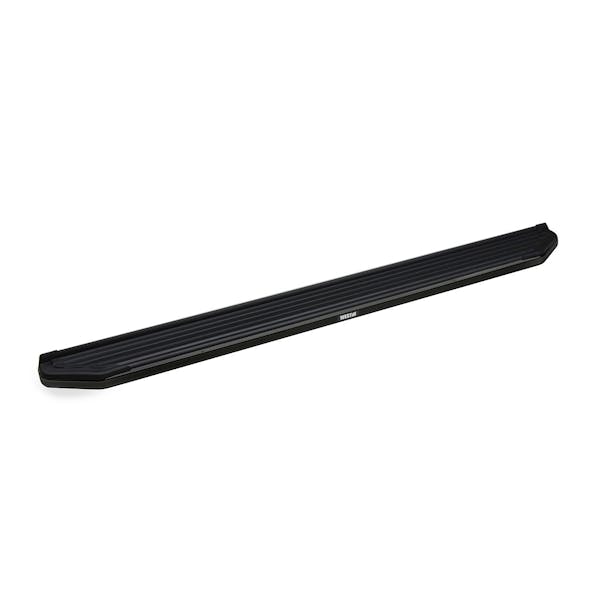 1119 EXPLORER STYLIZED RUNNING BOARD W/MOUNT KIT BLACK MILD STEEL