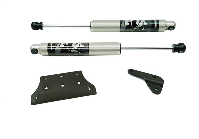 0718 JEEP WRANGLER JK HIGH CLEARANCE DUAL STEERING STABILIZER KIT FOX CYLINDER