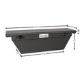 63IN SINGLE LID LOW PROFILE WEDGE MATTE BLACK SEC
