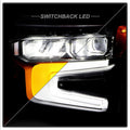 22C SILVERADO 1500 (ZR2 WHITE LED DRL) FULL LED HEADLIGHT OE BLACK LEFT