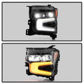 22C SILVERADO 1500 (ZR2 WHITE LED DRL) FULL LED HEADLIGHT OE BLACK LEFT