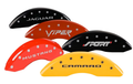 SET OF 4 CALIPER COVERS, ENGRAVED F