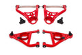 BMR 68-74 Chevrolet Nova Non-Adj. Upper A-Arms w/ STD. Ball Joint (Delrin) - Red