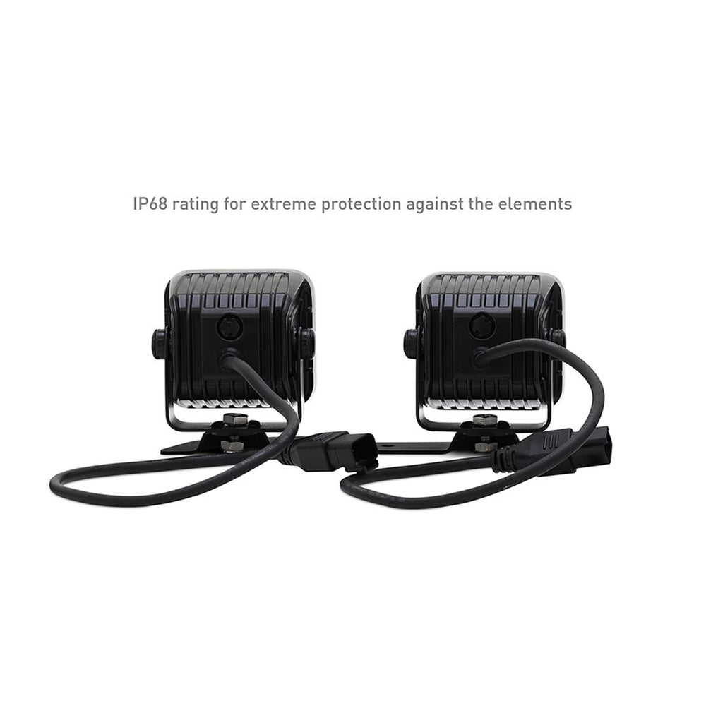 21C BRONCO BORNE LIGHT PODS DITCH 3X3 FLOOD UPFIT (4 PC)