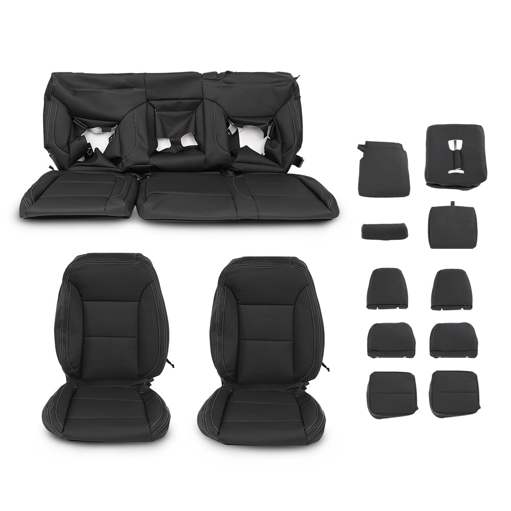 CUSTOM SEAT SAVER POLYCOTTON CHARCOAL