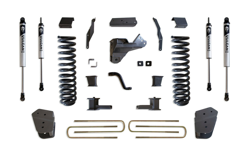 1722 F250/F350 4WD BASIC 4IN LIFT KIT W/RADIUS ARM BRACKETS & VULCAN 2.0 IFP SHOCKS