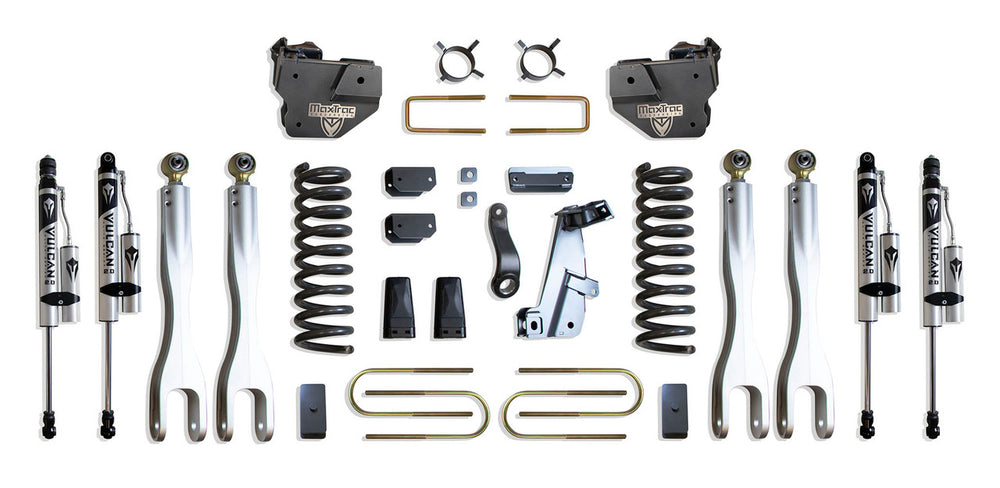 1318 RAM 3500 4WD BASIC 8IN LIFT KIT W/ RADIUS ARM BRACKETS & VULCAN 2.0 RESERVOIR SHOCKS