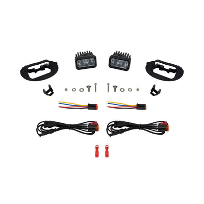 SSC2 SAE/DOT Type HN Fog Light Kit Cool White (6000K) Pro (25.6 watts) White SAE Fog Diode Dynamics