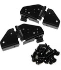 Hood Hinge 1987-1995 YJ Wrangler Incl. 2 Hinges Hardware Matte Black Powder Coated Stainless Steel RT Off Road