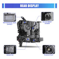 1921 CHEVY SILVERADO LED HEADLIGHT WITH SEQUENTIAL TURN SIGNAL & CHROME PROJECTOR LENSBLACK/CLEAR
