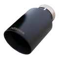 2122 BRONCO MATTE BLACK ROUND ANGLE CUT TIP 3IN
