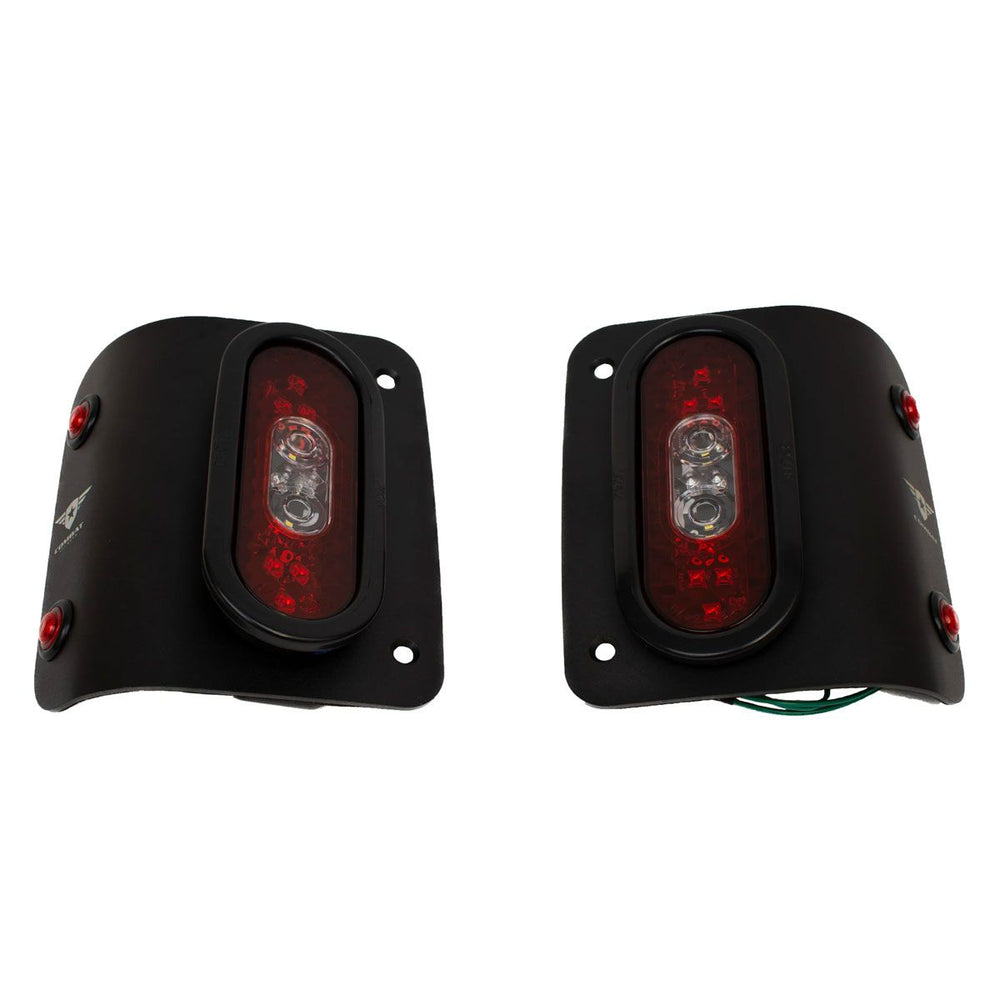 18C WRANGLER JL/JLU TAIL GUNNER LED TAIL LIGHTS BLACK