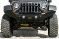~(95 lbs. 75X20X13)~ Destroyer Full-Width Front Bumper w/ Bull Bar Black Powder Coated 2007-2017 Jeep JK Wrangler
