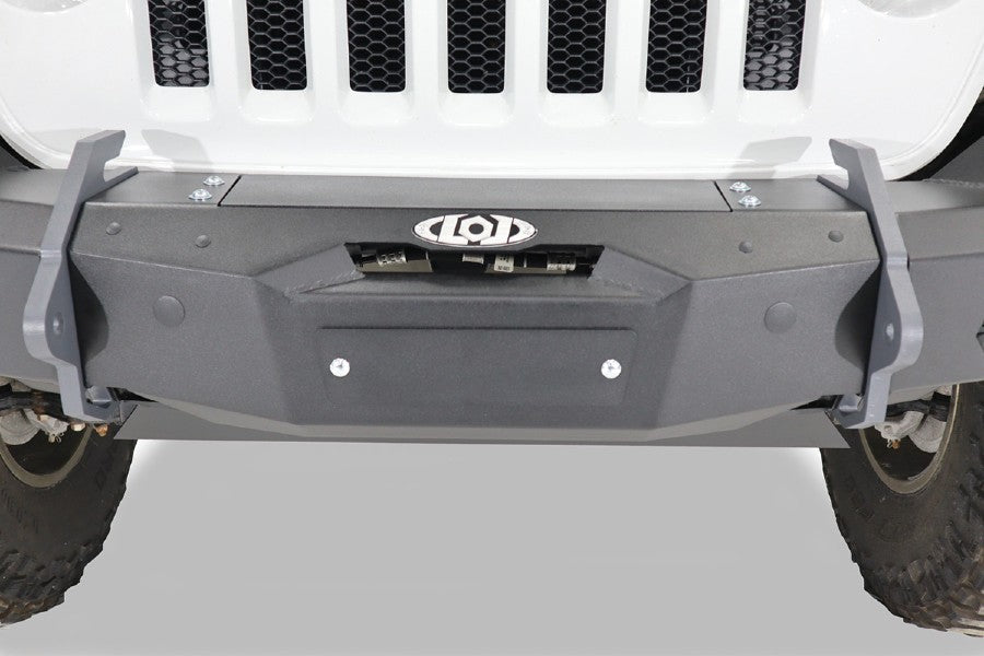 JK JL JT Black Ops Base Front Bumper (Center Section and Mounts) (Black Powder Coated)