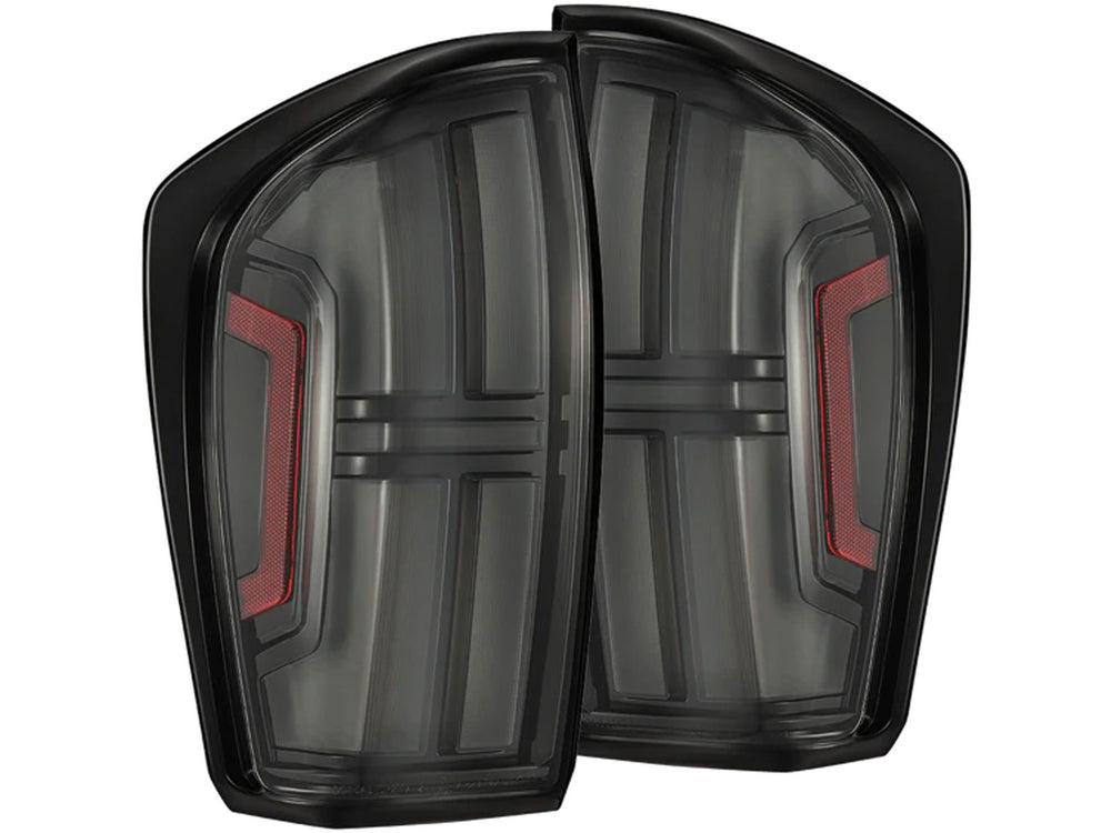 AlphaRex 16-23 Toyota Tacoma/Tundra NOVA-Series Prismatic LED Tail Lights Black