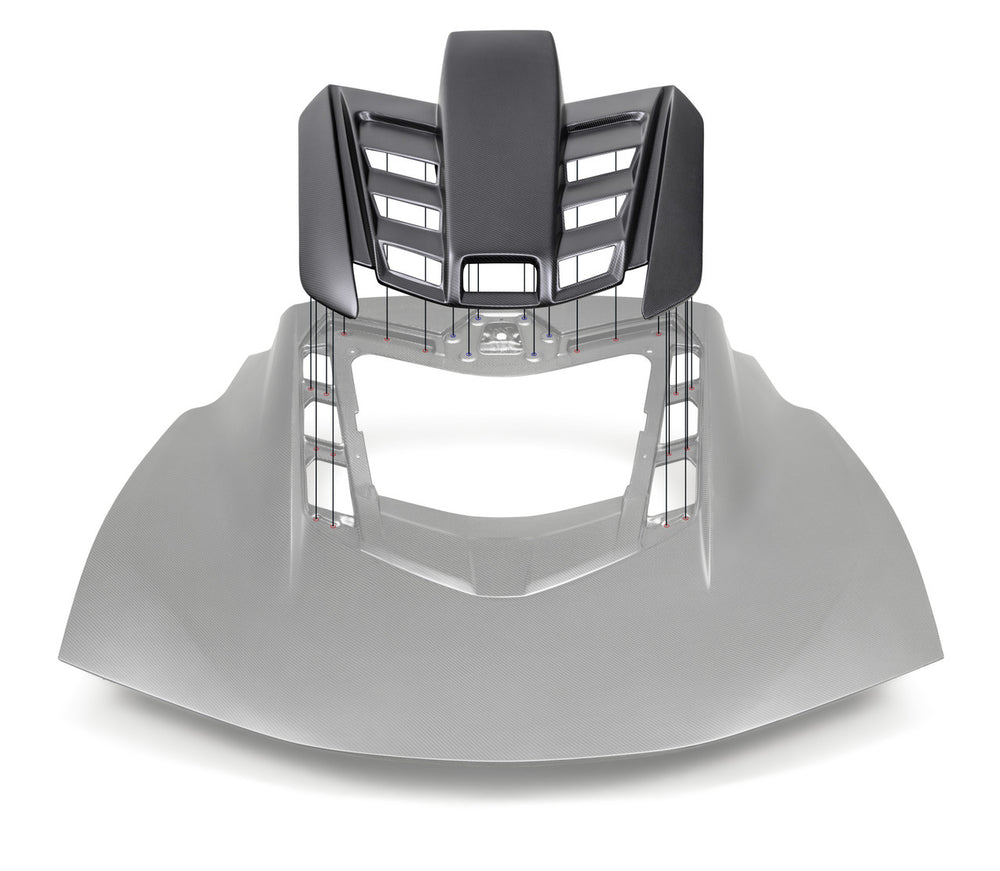 Anderson Composites 20-24 Chevrolet Corvette C8 Coupe Dry Carbon Roof Scoop