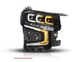 ANZO 21-23 Chevy Tahoe/Suburban LED Light Bar Style Headlights Black w/ Sequential DRL (Right Side)