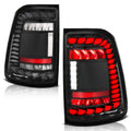 ANZO 19-24 RAM 1500 (Factory LED Models ONLY) Full LED Tail Lights SeqSig Black - Pair