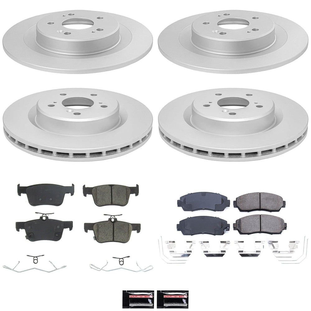 Power Stop 21-24 Acura TLX Front and Rear Z17 Coated Brake Kit
