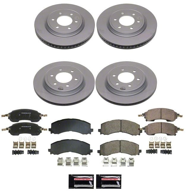 Power Stop 22-24 Ford Bronco Front and Rear Z17 Coated Brake Kit