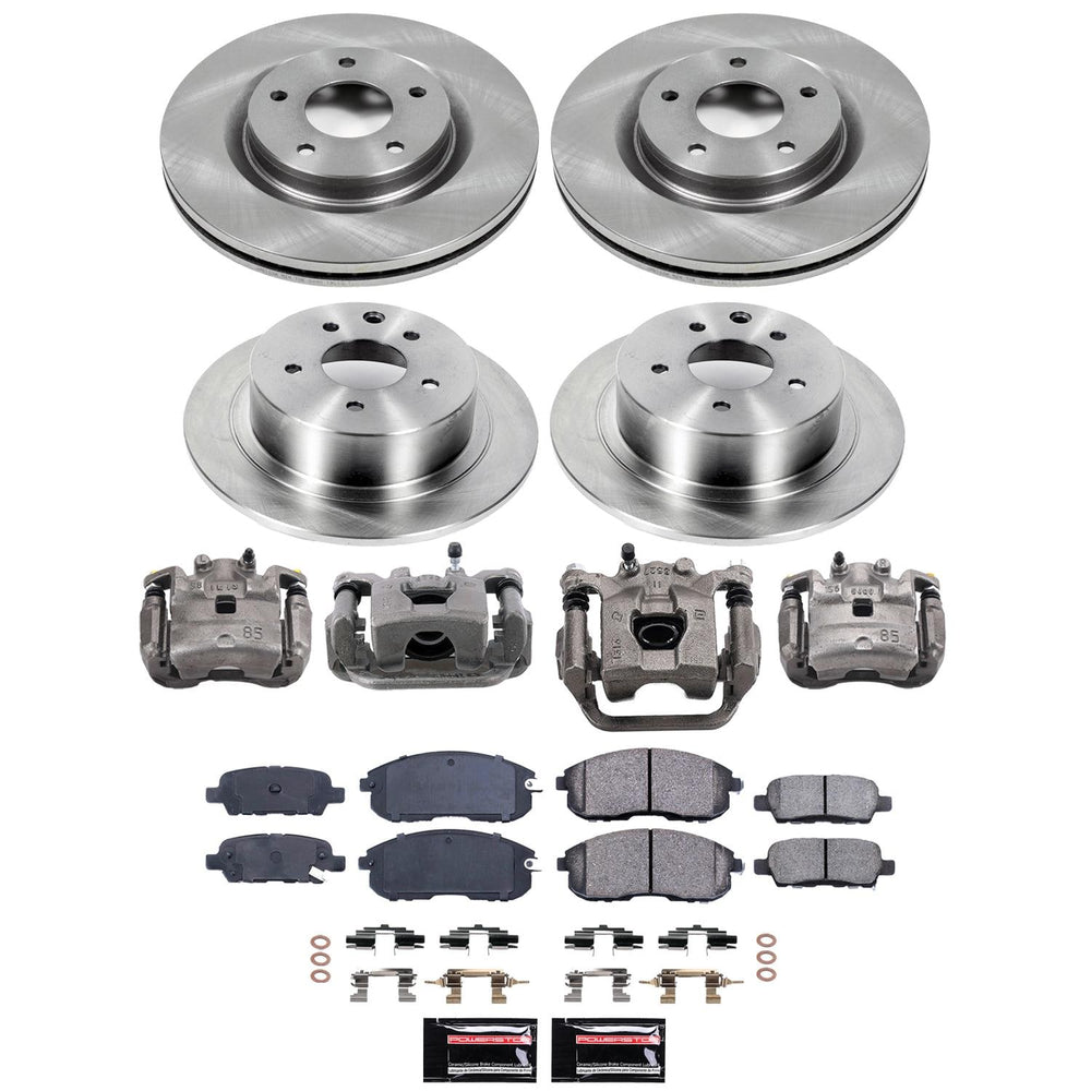 Power Stop 11-17 Nissan Juke Front and Rear Autospecialty Kit w/Calipers
