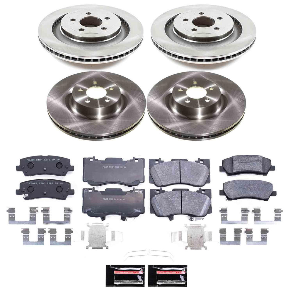 Power Stop 21-23 Ford Mustang Front and Rear Track Day Brake Kit