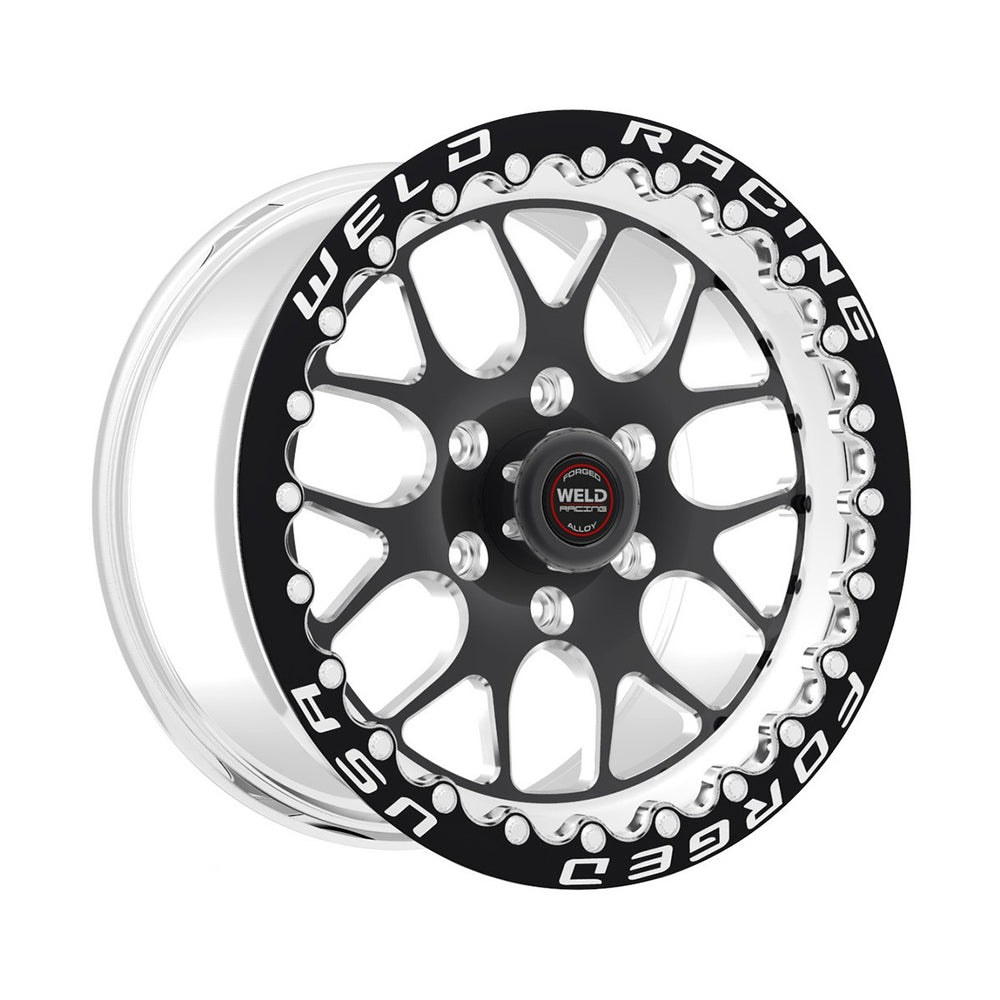 Weld Racing S77 HD - 15x10.33 / 5x135 / BP 5.5in. BS - Black Single Beadlock - Medium Pad