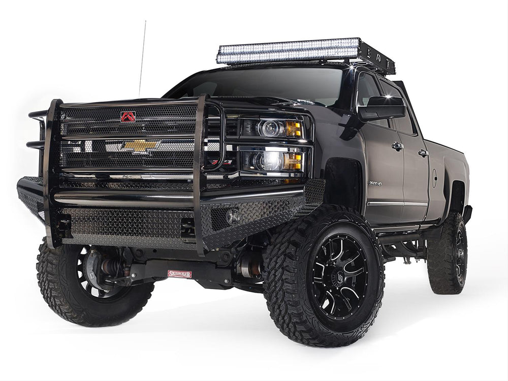 Classic Chevy HD Front Ranch Bumper w/ Full Guard (2500 - 3500) w/ Tow Hooks