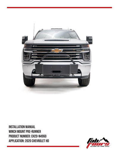 20C SILVERADO 2500/3500 HD WINCH MOUNT W/ PRERUNNER GUARD PREMIUM BUMPER