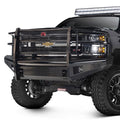 1318 RAM 1500(EXCL SPORT MODELS) BLACK STEEL FULL GRILL GUARD W/ TOW HOOKS