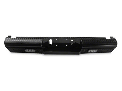 21C F150 BLACK STEEL REAR SENSOR BUMPER GLOSS BLACK