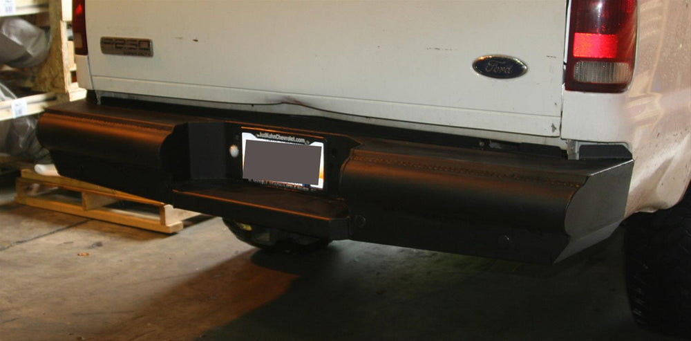 99-15 F250 F350 SD REAR ELITE RANCH BUMPER MATTE BLACK