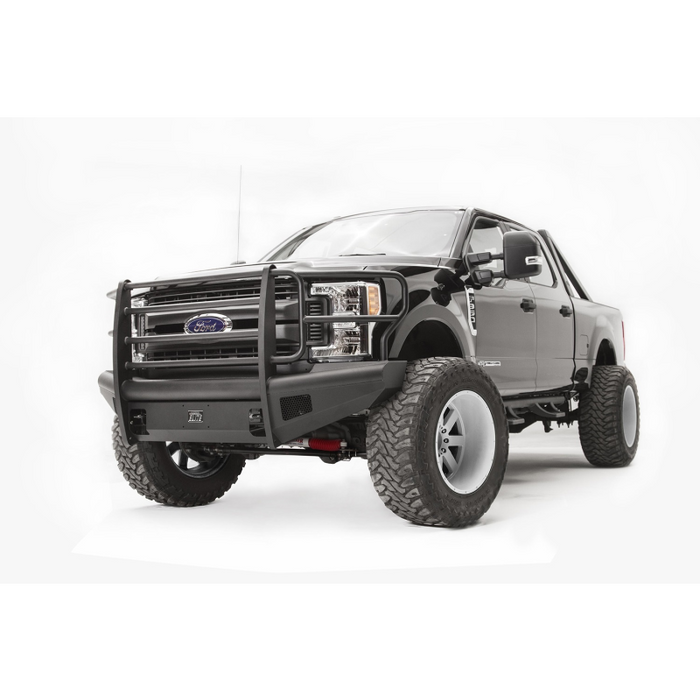 1722 F250/F350/F450 FRONT ELITE RANCH BUMPER W/ FULL GUARD (F250F550) W/ TOW HOOKS