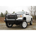 0713 SIERRA 1500 BLACK STEEL FULL GRILL GUARD W/ TOW HOOKS