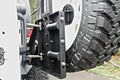 0717 JEEP JK OFF THE DOOR TIRE CARRIER (NEEDS BASE BUMPER) MATTE BLACK