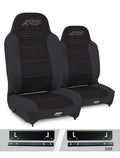 PRP 97-02 Jeep Wrangler TJ Enduro High Back Reclining Suspension Seats Kit (Pair) Black