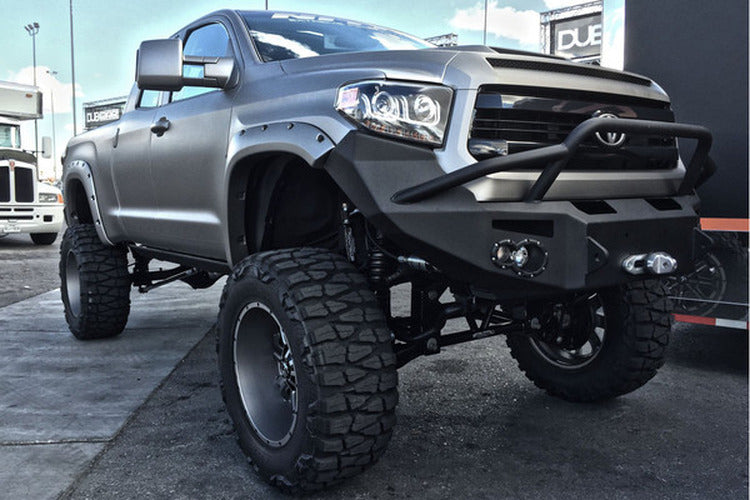 14-21 TUNDRA WINCH BUMPER W PRE-RUNNER GRILL GUARD MATTE BLACK