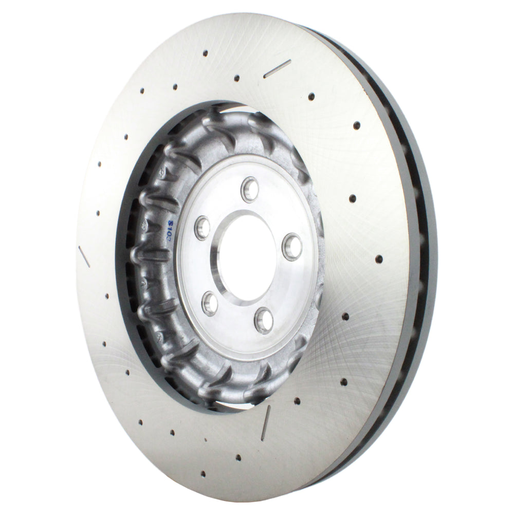 SHW 15-20 Dodge Charger/Challenger Front Drilled-Slotted Lightweight Brake Rotor (68184587AE)