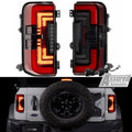 XB LED Tail Lights: Ford Bronco (2021 and up) (Red / Set)