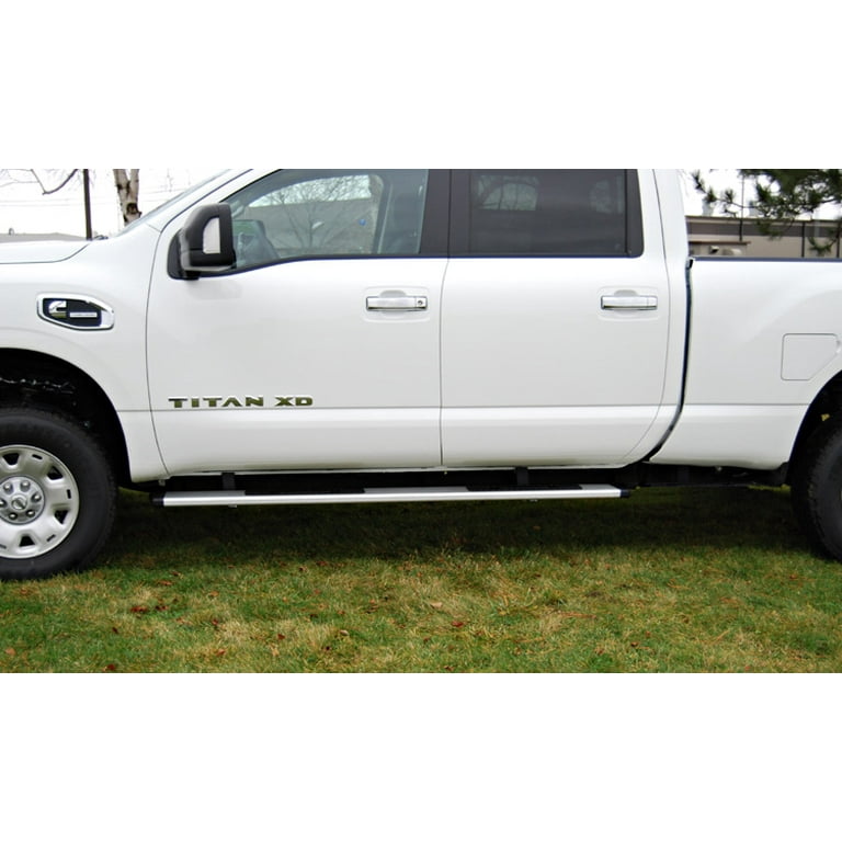 1616 NISSAN TITAN CREW CAB(CAB LENGTH)FUSION STEP NICKEL(BRKTS SOLD SEP)