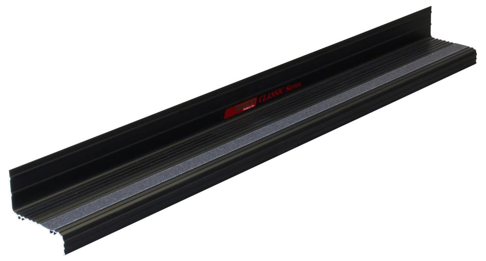 1516 F150 SUPERCREW CAB 4IN DROP BLACK EXTRUDED ALUM RUNNING BOARD(BRKTS SOLD SEP)