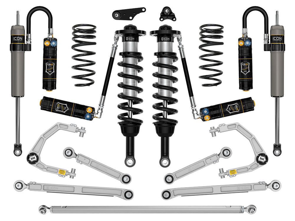 2024-2025 Toyota Tacoma 1.25-3 Inch Lift Stage 12 Suspension System Billet Overland Rear Springs Icon Vehicle Dynamics