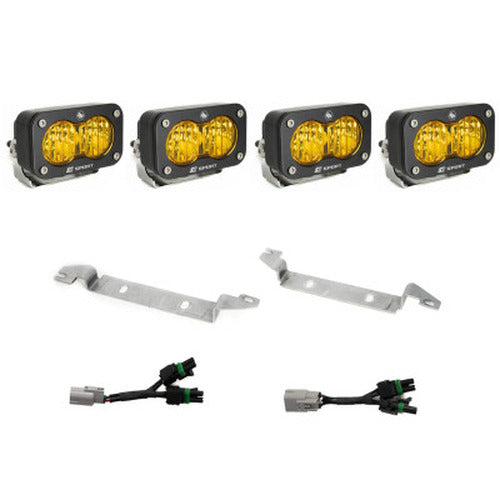 Baja Designs 2025 Toyota 4Runner S2 SAE Fog Pocket Light Kit - Amber
