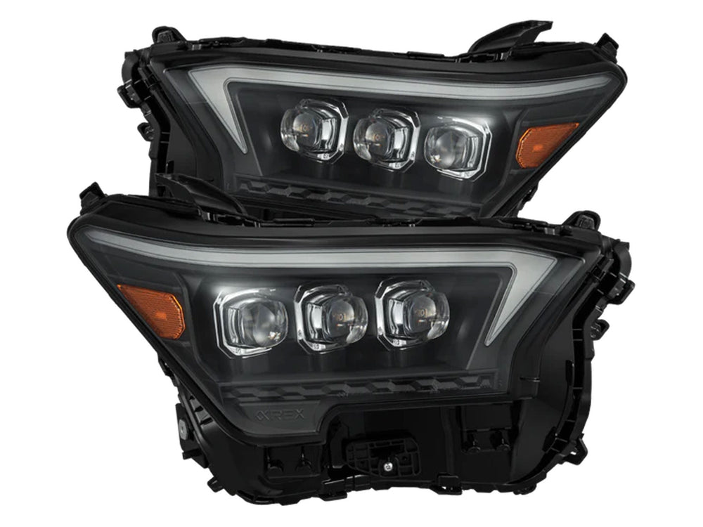 AlphaRex 2023+ Toyota Tacoma NOVA-Series LED Proj Headlights Black w/Actv Light & Seq. Sig + DRL